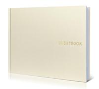 WeddingGiftsWedding Elegant Linen Livre d'or Polaroid pour réception de Mariage, fête prénatale, fête prénuptiale et événements spéciaux - 100 Pages Blanches pour se connecter et Prendre des Photos