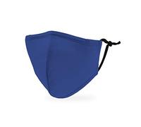 Weddingstar Enfants Masque en tissu lavable Tissu de protection réutilisable et réglable Couvercle avec poche pour filtre à poussière - Bleu royal
