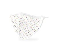 Weddingstar Enfants Masque en tissu lavable Tissu de protection réutilisable et réglable Couvercle avec poche pour filtre à poussière - Point de coeur