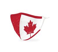 Weddingstar Enfants Masque en tissu lavable Tissu de protection réutilisable et réglable Couvercle avec poche pour filtre à poussière - Drapeau du Canada