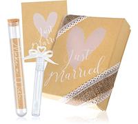 WeddingTree Boîte cadeau, cadeau d'argent mariage - Cadeau pour les jeunes mariés - Boîte cadeau emballage avec carte de vœux éprouvette et bulles de savon