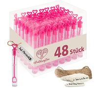 WeddingTree Lot de 48 pompons de savon pour mariage, baptême, anniversaire, Saint-Valentin ou autres célébrations Rose