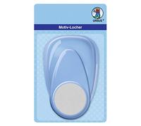 Weddix Ursus 19450003 Perforatrice à Motif avec Levier Maxi, Cercle, Bleu, Motif découpé env. 50,8 mm, en Plastique avec Perforation en métal, Convient pour grammage de 160 à 220 g/m²