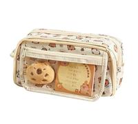 wedfcvrt Capybara Trousse à crayons, ensemble de papeterie Capybara avec compartiments, grande capacité, comprend des autocollants, des broches, des pendentifs, des notes et des poupées pour enfants