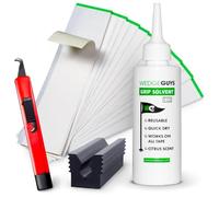 Wedge Guys Solution Complète Regrippage 30 Clubs Elite Grip Kit - Acier Carbone Et Caoutchouc - Inclus Outil De Retrait, 30 Bandes, Solvant 235 ML, Lame Et Étau - Grip Golf