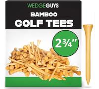 Wedge Guys Tees de Golf en Bambou Naturel - Tee de Golf Plus Résistants Que Le Bois - Accessoires de Golf de Haute Qualité - Approuvés par la PGA et l'USGA