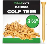 Wedge Guys Tees de Golf en Bambou Naturel - Tee de Golf Plus Résistants Que Le Bois - Accessoires de Golf de Haute Qualité - Approuvés par la PGA et l'USGA