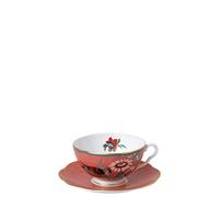 Wedgwood Paeonia Blush Tasse à thé et soucoupe Corail, 177 ml