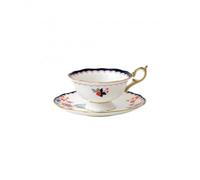 Wedgwood Petite tasse à thé Wonderlust avec soucoupe fleur de jasmin
