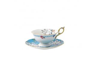 Wedgwood Petite tasse à thé Wonderlust avec soucoupe floraison