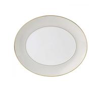Wedgwood Plat de service ovale Arris blanc