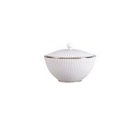 Wedgwood Sucrier avec couvercle Pinstripe blanc