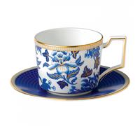 Wedgwood Tasse à thé avec soucoupe Hibiscus floral