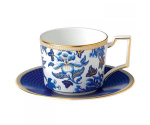 Wedgwood Tasse à thé avec soucoupe Hibiscus floral