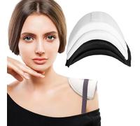 Wedhapy 2 Paires épaulettes épaisses de 1,5 cm d'éponge éponge épaule Respirante en Pente Hautes épaules Basses à Coudre pour Femmes pour Les Femmes Adapter Le t-Shirt (Noir + Blanc)
