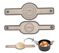 Wedhapy 2 Pcs/Set Silicone Bread Sling Reusable Bread Sling Heat Resistant Silicone Baking Mat with Long Handles Bread Mat Easy Clean Bread Baking Supplies for Transferable Dough Grey Silicone Bak