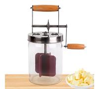 Wedhapy Baratte à Beurre Machine à Beurre Baratte à Beurre Manivelle Bocal Mason Baratte à Beurre