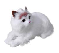Wedhapy Chat réaliste, Chat en Peluche Doux, Chat en Peluche 29 x 16 cm, Chat en Peluche, Chat de Compagnie, Animal en Peluche réaliste, Jouets interactifs pour Chat pour Enfants de Type 1