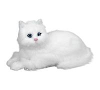 Wedhapy Chat réaliste, Chat en Peluche Doux, Chat en Peluche 29 x 16 cm, Chat en Peluche, Chat de Compagnie, Animal en Peluche réaliste, Jouets interactifs pour Chat pour Enfants de Type 2