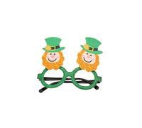 Wedhapy Fête de la Saint-Patrick Stirnbandbrille Irische Foto Requisiten Accessoire pour Partyversorgungsbrille Brille Irische Foto Requisiten Zubehör St Patrick Partyzubehör Irish Theme (Vert, 16 x