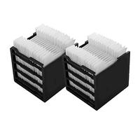 Wedhapy Filtre De Refroidisseur d'air Filtre à Air Arctique 40 Pièces/Paquet De 2 4,72x4,41x4,53 Pouces Filtre D'humidificateur Alternatives De Chargement USB Remplacement De Mini Climatiseurs