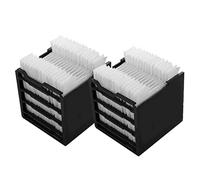 Wedhapy Filtre de Refroidisseur d'air Filtre de Refroidisseur d'air 40 pièces/Paquet de 2 4,72x4,41x4,53 Pouces Filtre d'humidificateur alternatives de Charge USB Remplacement de Mini climatiseurs
