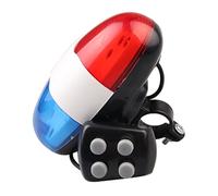 Wedhapy Klaxon électronique, éclairage de vélo électronique avec 4 Tons, sirène de Police puissante, Trompette