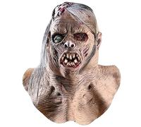 Wedhapy Masque Zombie Sanglant avec des Cheveux effrayants Marking Dead Creepy Costume fête Latex Décoration d'horreur Accessoires Halloween Decor