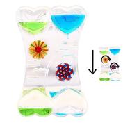 Wedhapy Minuterie Liquide Minuterie Sensorielle Liquide Minuterie D'huile Colorée Jouet Sensoriel Sablier Liquide Clair Minuterie De Mouvement Liquide pour Soulager Le Stress 5,51x3,54x1,18 Pouces