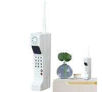 Wedhapy Modèle de téléphone rétro, téléphone Portable en Brique rétro, Accessoire de téléphone rétro, Vieille école, Fer réaliste, Accessoire de téléphone Vintage des années 90 avec Longue antenne