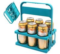 Wedhapy Porte-Bouteilles Pliable avec poignée réutilisable et Portable pouvant contenir 6 Bouteilles Idéal au Quotidien et pour Les fêtes Vert.