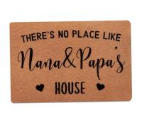 Wedhapy Porte de Porte 16x24 Pouces Il n'y a Pas d'endroit comme Le Tapis d'entrée de la Maison Nana & Papa