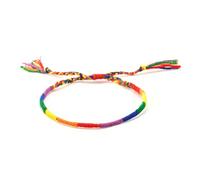 Wedhapy Pride Accessories Gay Pride Accessoires Bracelet LGBT Gays Lesbiennes Rainbow Pride Bracelet Tissé Réglable Amitié Bijoux Style2
