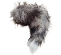 Wedhapy Queue De Renard Therian Tail Fox 15,75 Pouces Queue d'animal Shaggy Fausse Fourrure Queue De Renard Réaliste Porte Clés Queue De Therian Décorative pour Sac à Main Sac à Dos Cosplay Type 4