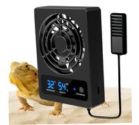 Wedhapy Remplacement de Ventilation du réservoir de Reptile Refroidissement et déshumidification Ventilateur avec Affichage LED pour terrariums, Serpents, Amphibiens