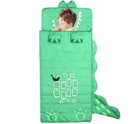 Wedhapy Sac de Sommeil pour Enfants, 62.99x23, 62 Pouces Cartoon Dinosaur Nap Mat, Sac de Couchage Confortable pour garçons et Filles, Dessin animé pour Enfants