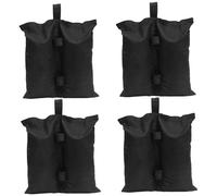 Wedhapy Sacs lestés pour Maintenir Les Choses vers Le Bas Sacs de Sable pour Pieds d'auvent, de Sable pour Poids - pour Tente auvent, Poids Tente, Noirs, 4 pièces (Pas)