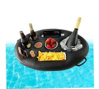 Wedhapy Support De Verre De Piscine Plateau Gonflable en PVC Fournitures d'eau Porte-Gobelet De Boisson Gonflable pour Fête De Piscine D'été
