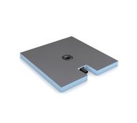 wedi Fundo Plano, Receveur de douche complet, DN 40, carré, écoulement, excentré 1400x900x65 mm