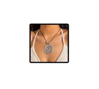 Wedity étoile de mer conque collier simple style marin Star collier plage réglable femmes filles bijoux (Argent b)