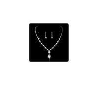 Wedity mariée mariage soleil fleur cristal collier boucles d'oreilles ensemble argent mariée tour de cou colliers strass pendentif bijoux pour femmes et filles