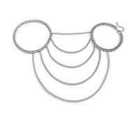 Wedity sexy U - Formed nappe one - shoulder Body Chain neck Chain Collana accessori per il corpo gioielli per le donne e le ragazze (Argent)