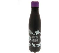 Wednesday - Bouteille thermos, Acier inoxydable TA11084 (Taille unique) (Noir mat/Violet)