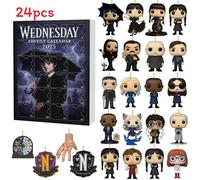 (Wednesday)Calendrier de l'avent Noël thème ferme série espace boîte aveugle compte à rebours 24 jours