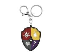 Karactermania Porte-clés Wednesday Crest – écusson icônes en caoutchouc multicolore