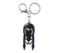 Karactermania Porte-clés Wednesday Head en caoutchouc Noir
