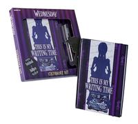 Wednesday Kits de Fournitures Scolaires Mercredi Addams, Carnet de Notes Ligné et Stylo à Bille Idée Cadeau Enfant Ado