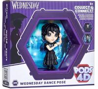 Wednesday Lansay Figurine 4D Mercredi en Robe de Bal - Poupée Articulée de Collection 15 cm - Personnage Série Netflix et Cinema - Accessoires Inclus - Cadeau Fan pour Enfants dès 3 Ans