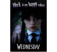 Wednesday / Mercredi - Black is My Happy Colour - 61x91,5cm - Affiche / Poster