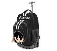 Wednesday Mercredi Cute-Sac à Dos à roulettes GTS Fan, Gris, 32 x 47 cm, Capacité 39 L